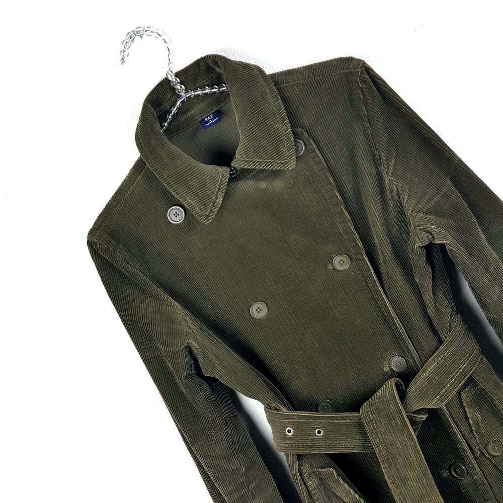GAP Corduroy Double Breasted Trench Coat